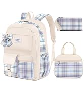 FIUAIE School Laptop Backpack for Teen Girls - Cute Bookbag for Middle High School Casual Daypack...