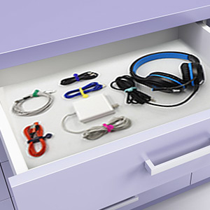 Reusable Magnetic Twist Ties,Silicone Fridge Magnets,Cable Straps with Strong Magnet for Organizing