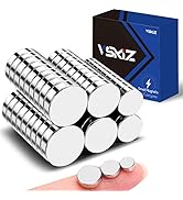 VSKIZ Rare Earth Magnets 60Pcs, 3 Different Size Small Magnets, Muti-use Tiny Neodymium Magnets W...
