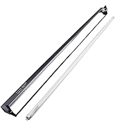 Aiicioo T5 UVB Lighting Combo Kit - Desert 10.0 Terrarium Hood Light Fixture & High Output T5 HO ...