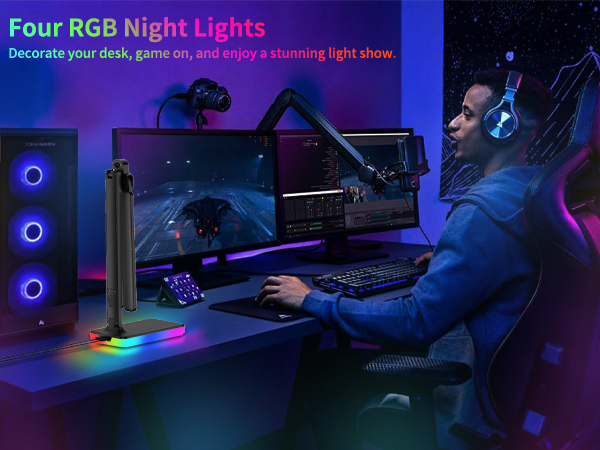 Four RGB night lights to decorate your desktop and enjoy a colourful life.