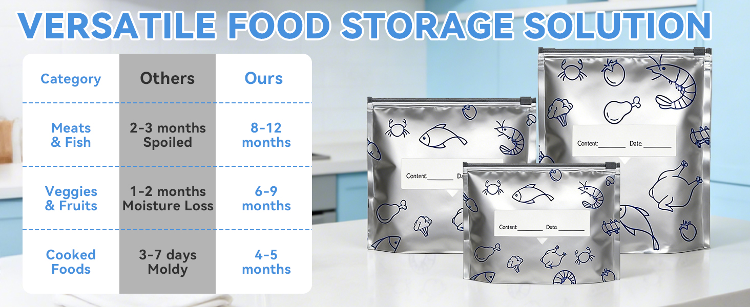 Aluminum Foil Sealable Storage Bags
