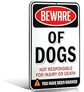 Signs Authority Beware of Dog Sign | Warning Sign | Beware of Dog Signs for Fence | Thick Di-Bond...