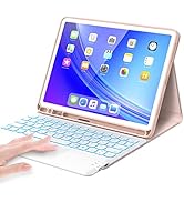 iPad Air 5th/4th Generation Case with Keyboard, iPad Pro 11 inch Keyboard, Smart Trackpad, 7 Colo...