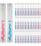 Gisdo Kids Toothbrushes Individually Wrapped Bulk, 100 pcs Toddler Kids Toothbrush for Age 2+ Chi...