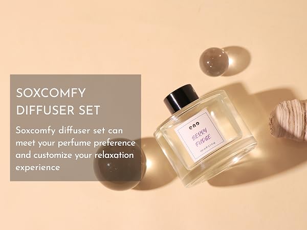Flower Reed Diffuser Set, Essential Oils Scented Diffuser with Sticks, Air Fresheners Home Fragrance