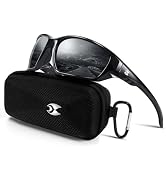 suoso Sports Polarized Sunglasses for Men: Womens UV400 Protection Sun Glasses Wrap Around Goggle...