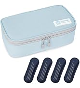 ALLCAMP Insulin Cooler Travel Case - Large Medical Bag with 4 Reusable Ice Packs, Compact & Light...