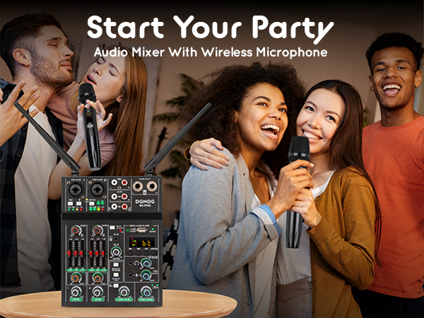 4 Channel Audio Mixer