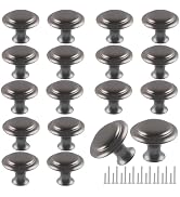 Romeda 18 Piece Drawer Knobs, 30mm Gray Cabinet Knobs, Dresser & Kitchen Drawer Pulls with Screw