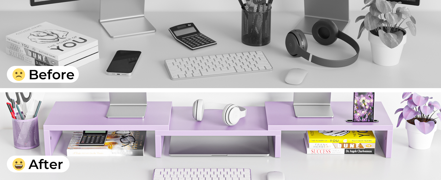 Dual Monitor Stand Riser