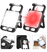 Eirnvop Mini Keychain Flashlights 2 Pack, 1000 Lumens Magnetic COB Keychain Light, 4 Modes Rechar...