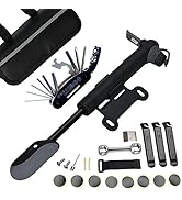 DAWAY Bike Repair Tool Kits - Bicycle Repair Bag & 120 PSI Bike Pump or Saddle Bag Set, with 16 i...