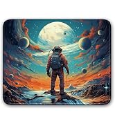 Flodirise Non-Slip Mouse Pad with Stitched Edge for Computers, Laptop, PC, Office, Space Themed, ...