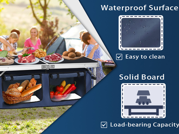 Waterproof Surface/ Easy to clean / Solid Board/ Load-bearing Capactity