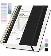 MUAHLIUB Spiral Notebook Journal College Ruled, 360 Pages Lined Thick Journals for Women Men, A5 ...