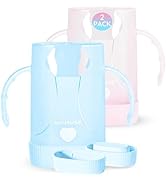 MOMUSE Dual-Lid Squeeze Pouch Holder for Food Pouches & Drink Boxes, Baby Pouch Holder with Large...