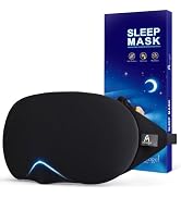 Mavogel Cotton Sleep Eye Mask, Light Blocking with Adjustable Nose Bridge | Updated Design, Soft ...
