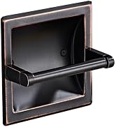 WZRUA Oil Rubbed Bronze Recessed Toilet Paper Holder,Pivoting Toilet Tissue Holder,Made of SUS304...