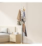 BeBecome Coat Rack, Telescopic Free-Standing Clothes rack for Hanging Clothes, 70" - 125" Adjusta...