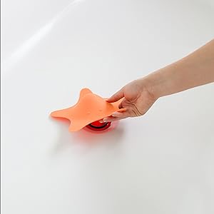 boon peach star drain plug
