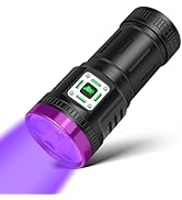 45W UV Flashlight Usb Rechargeable Blacklight Flashlights Powerful, 9-Core Led 385-395 nm UV Ligh...