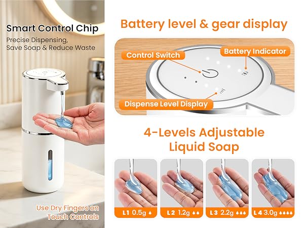 DONASIRA Touchless Automatic Liquid Soap Dispenser