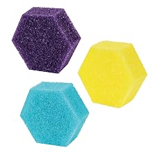 Colorful non scratch kitchen cleaning sponges