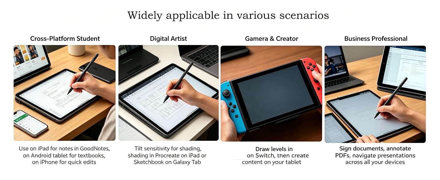 Universal Stylus Pen with LED Display