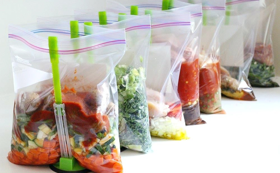 baggy rack food storage hands-free