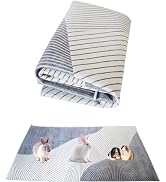 kathson 78.7×39.4in Extra Large Rabbit Cage Liner,Washable Bunny Floor Mat Reusable Non Slip Pet ...