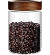 28 Fl oz/850 ml Glass Food Storage Jar, Premium Clear Glass Container Jar with Airtight Screw-on ...