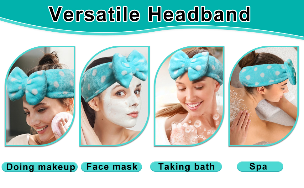 face wash headband