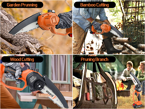 pruning saws for tree trimming small chain saw battery powered hand chain saw portable chainsaw