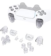 eXtremeRate Replacement D-pad R1 L1 R2 L2 Triggers Share Options Face Buttons, Clear Full Set But...