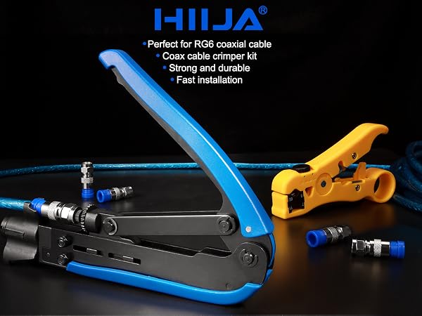 coax cable crimper kit