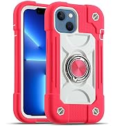 MARKILL Compatible with iPhone 14 Case/iPhone 13 Case 6.1 Inch with Built-in Ring Stand, Military...