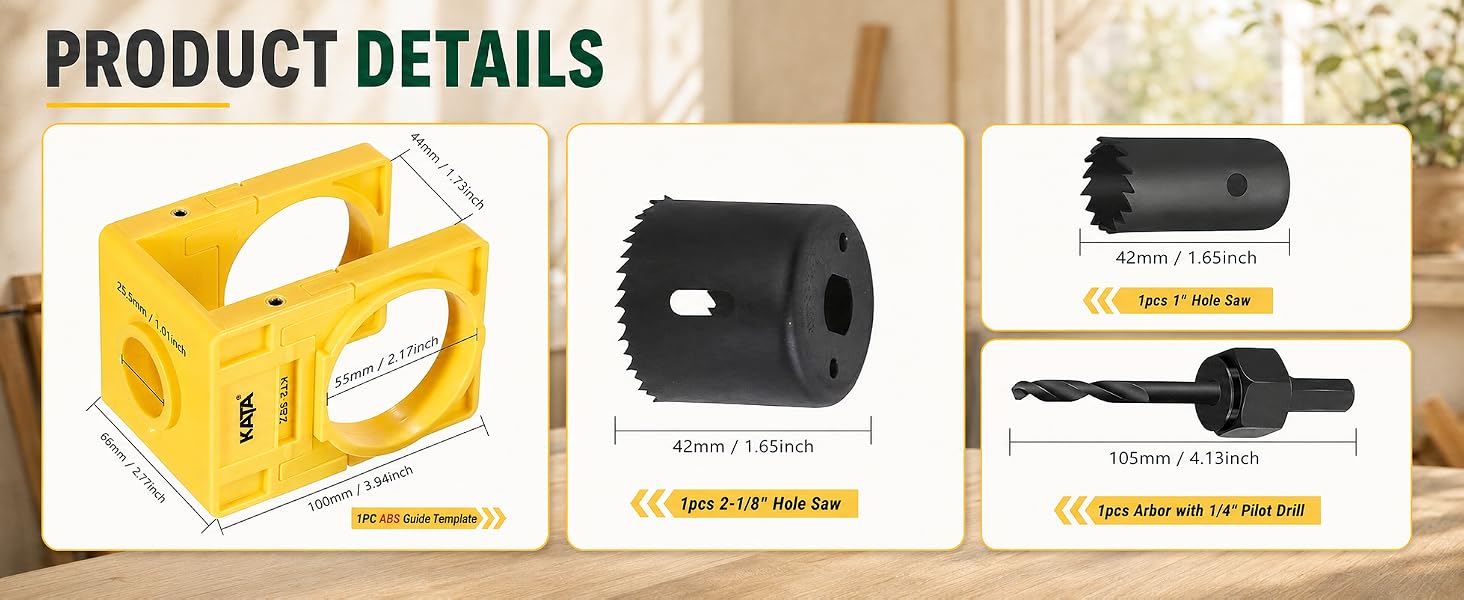 Door Lock Installation Set
