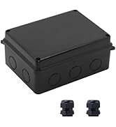 Electrical Box, Outdoor Waterproof Box IP65 Junction Box with Reserved Holes,ABS Plastic Project ...