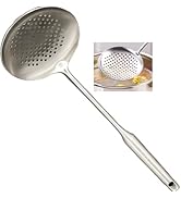 A · HOUSEWARE Skimmer Stainless Steel Large Slotted Spoon Colander Strainer Ladle for Cooking Hea...