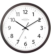 Presentime & Co 10" Atomic Wall Clock, Silent no Ticking, Automatically Sets Itself and Adjust to...