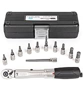 cyclists 1/4 Inch Drive Click Torque Wrench Set –2 to 24Nm – Bicycle Maintenance Kit for Road & M...
