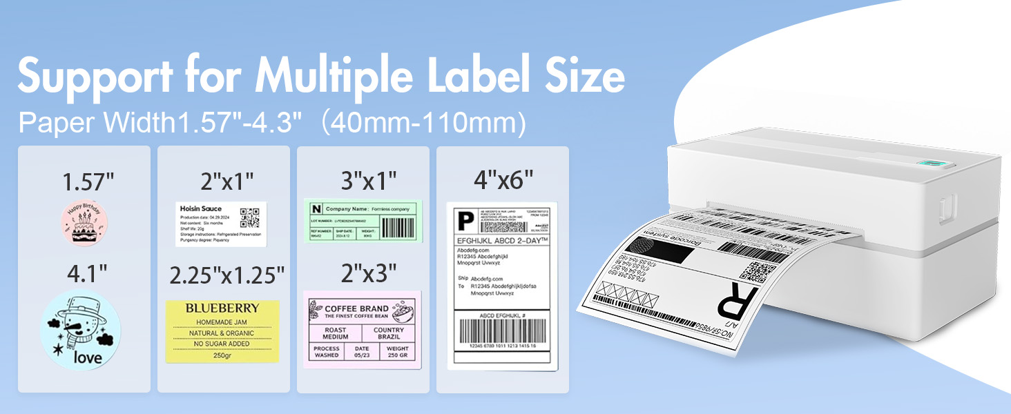 For Applicable Label Size
