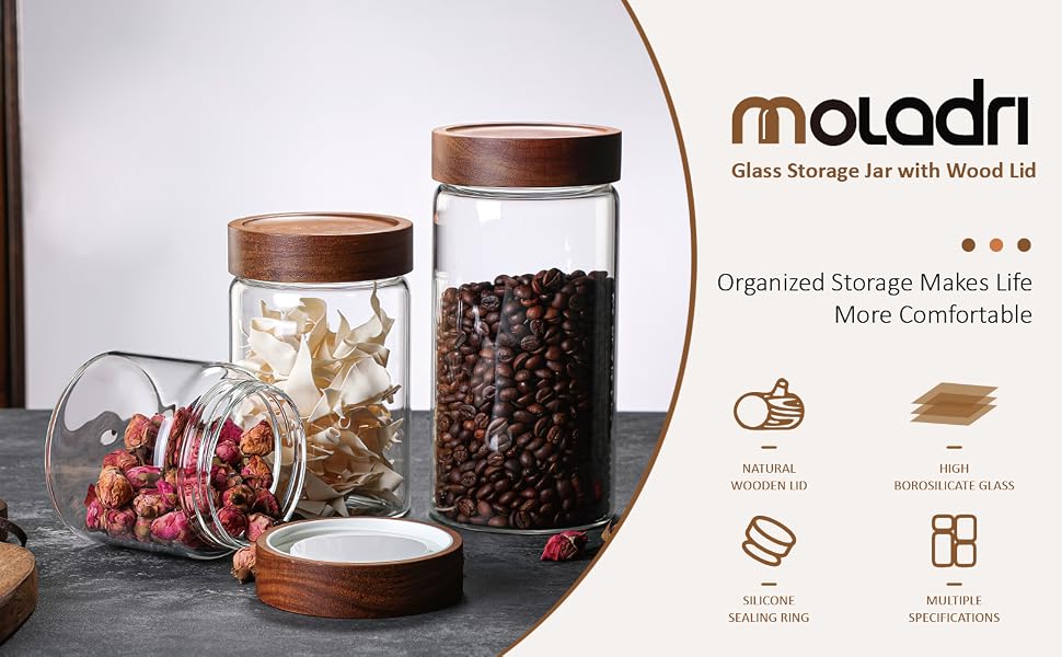 Glass Storage Canister with Lid 01