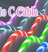 60W LED C TO C Charging cable