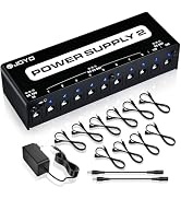 JOYO Guitar Pedal Power Supply 10 Isolated Output DC 9V 12V 18V Options for Distortion, Reverb, C...
