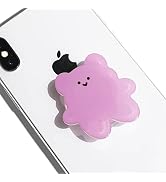 GRIPONG Cute 2D Gummy Bear Shape Expandable Collapsible Mobile Phone Grip Stand Holder for Smartp...