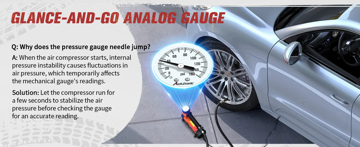 Analog gauge Tire Inflator ACAP280