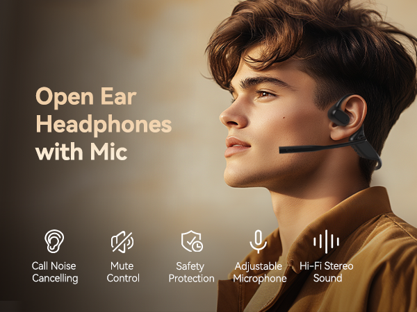 wireless headset with mic