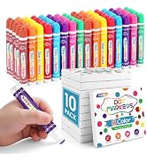 FUMILE 80 Pcs Dot Markers in 8 Colors.Bingo Daubers Bulk for Toddlers,Washable Bingo Markers,Bing...